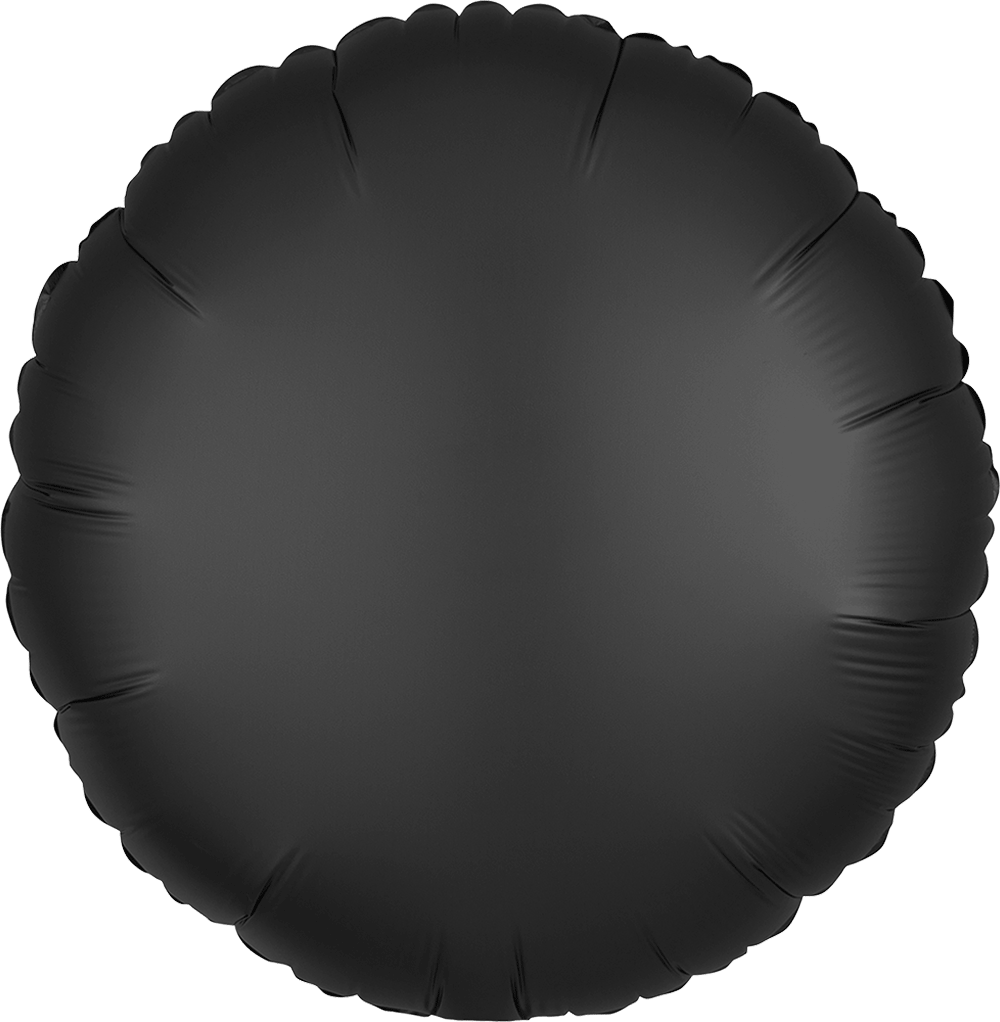 17" Satin Luxe Onyx Circle