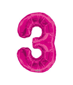 Numbers 34" Magenta 