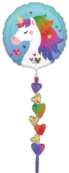 AirWalker Tail Rainbow Unicorn Balloon