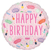 17" Happy Birthday Spa Party Balloon