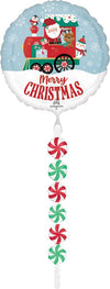 AirWalker Tail North Pole Express Christmas Balloon