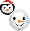 18" Snowman Y Pinguino